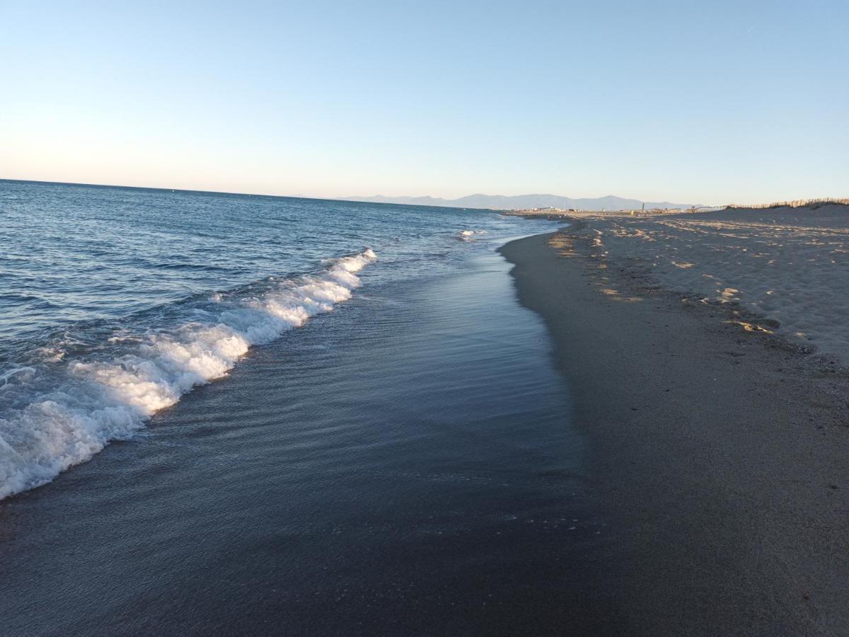 Le Victoria'S Beach Barcares - Parking Prive - Direct Plage - 5 Minutes A Pied Du Lydia - 3 Personnes Le Barcarès Екстериор снимка
