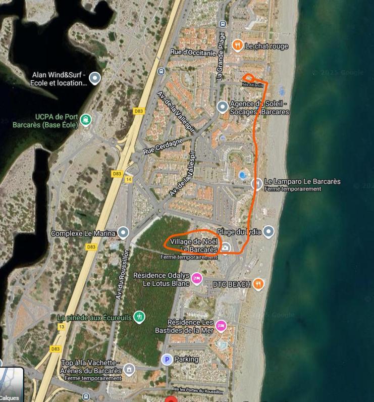 Le Victoria'S Beach Barcares - Parking Prive - Direct Plage - 5 Minutes A Pied Du Lydia - 3 Personnes Le Barcarès Екстериор снимка